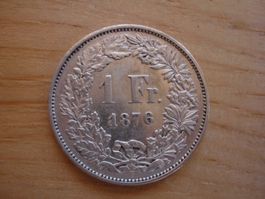 (C1) 1 Franken 1876 VZ