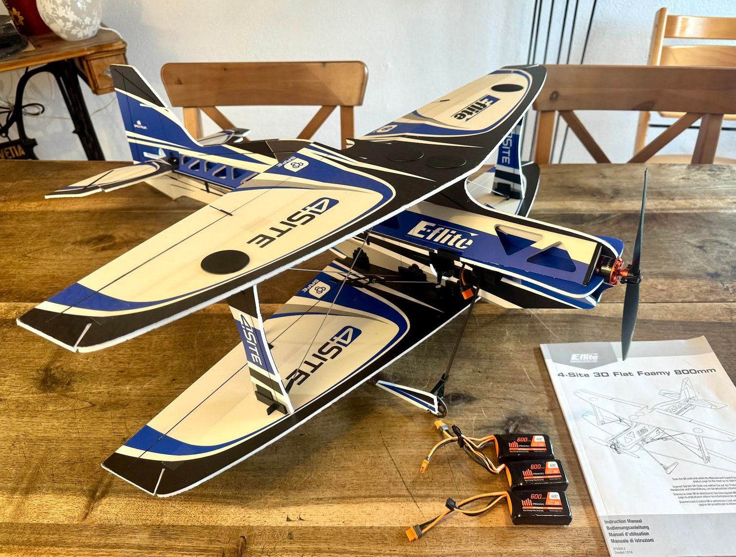 E-Flite Modellismo RC: AVION 4-Site 3D FLAT 800mm EP BNF Basic with AS3X+ and SAFE – Usato da Lausanne venduto da Techobby 1