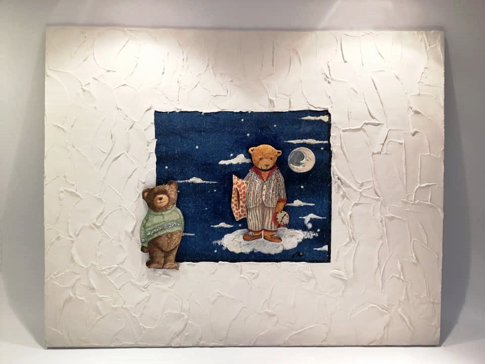 Foto & Immagini: Neu! Reliefbild 3-D "Bears" mit Glitzer – Nuovo e nell'imballaggio originale da Ostermundigen venduto da LorisHome 1