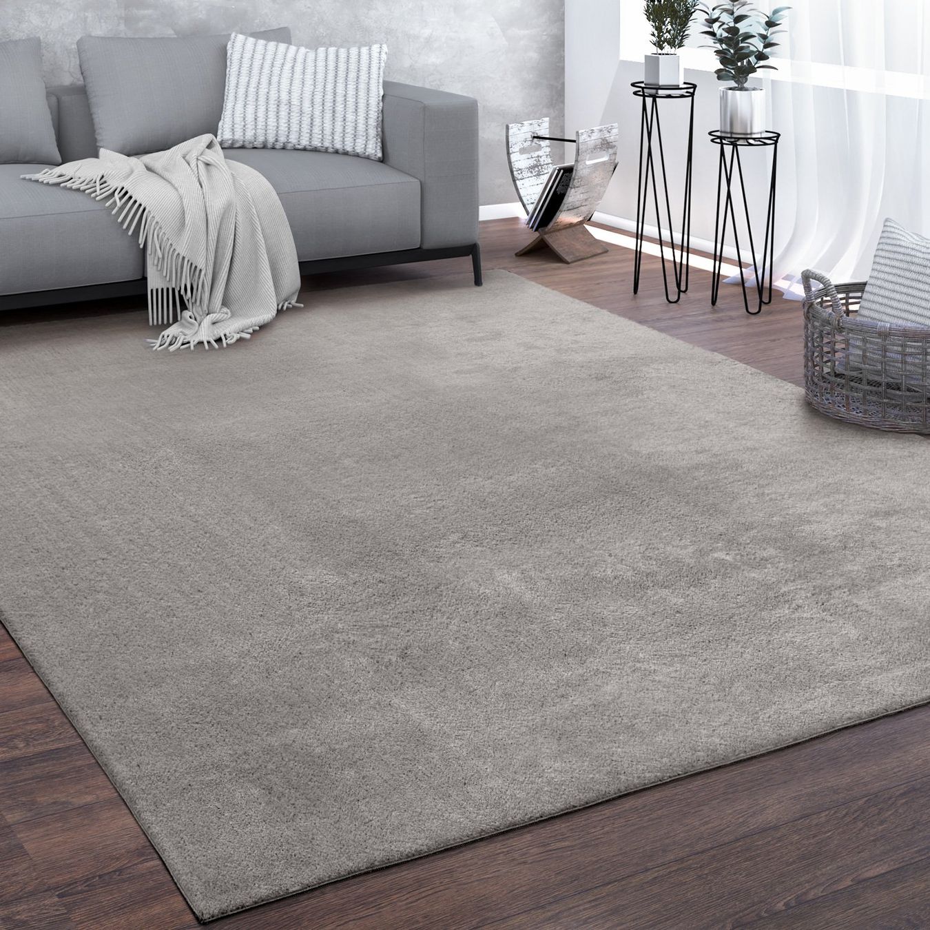 Tappeti: 200x200 cm MEGA Teppich Super Soft Antrazith – Nuovo e nell'imballaggio originale da Bern venduto da Miraitrading 5