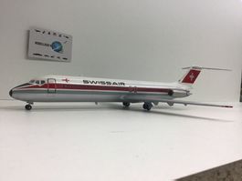 Swissair DC-9-32 Flugzeug Modell 1:100 Rarität Sammlerstück
