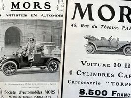 Mors Cars -2 Alte Werbungen/Publicités 1910