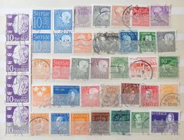 SVERIGE: Des timbres oblitérés, O, 2 photos