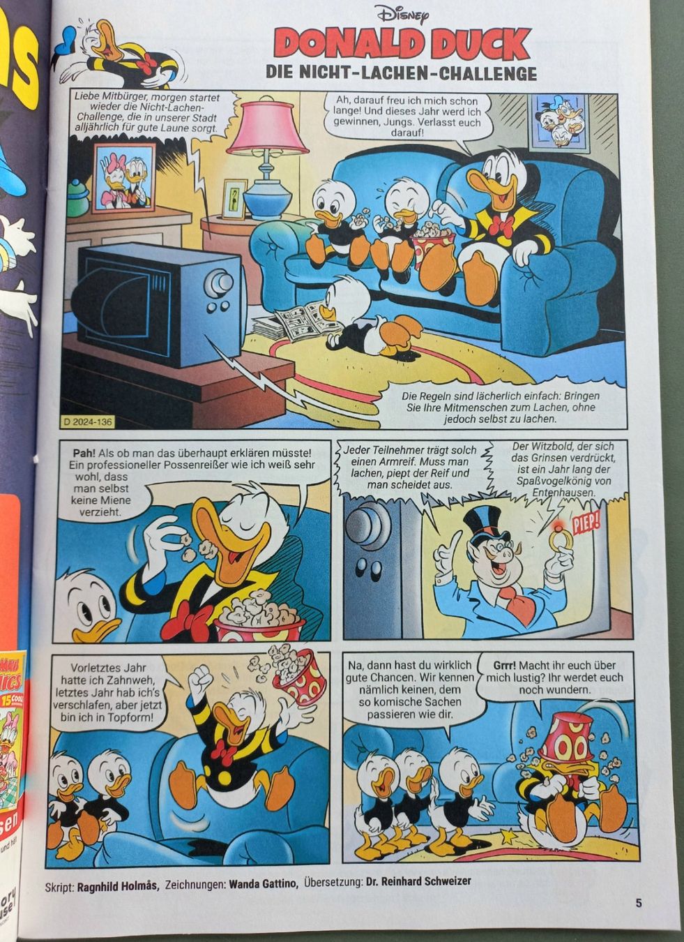 Fumetti: Comic - Micky Maus MM12 - Die Nicht-Lachen- Challange – Usato da Niederuzwil venduto da lubimaja 2