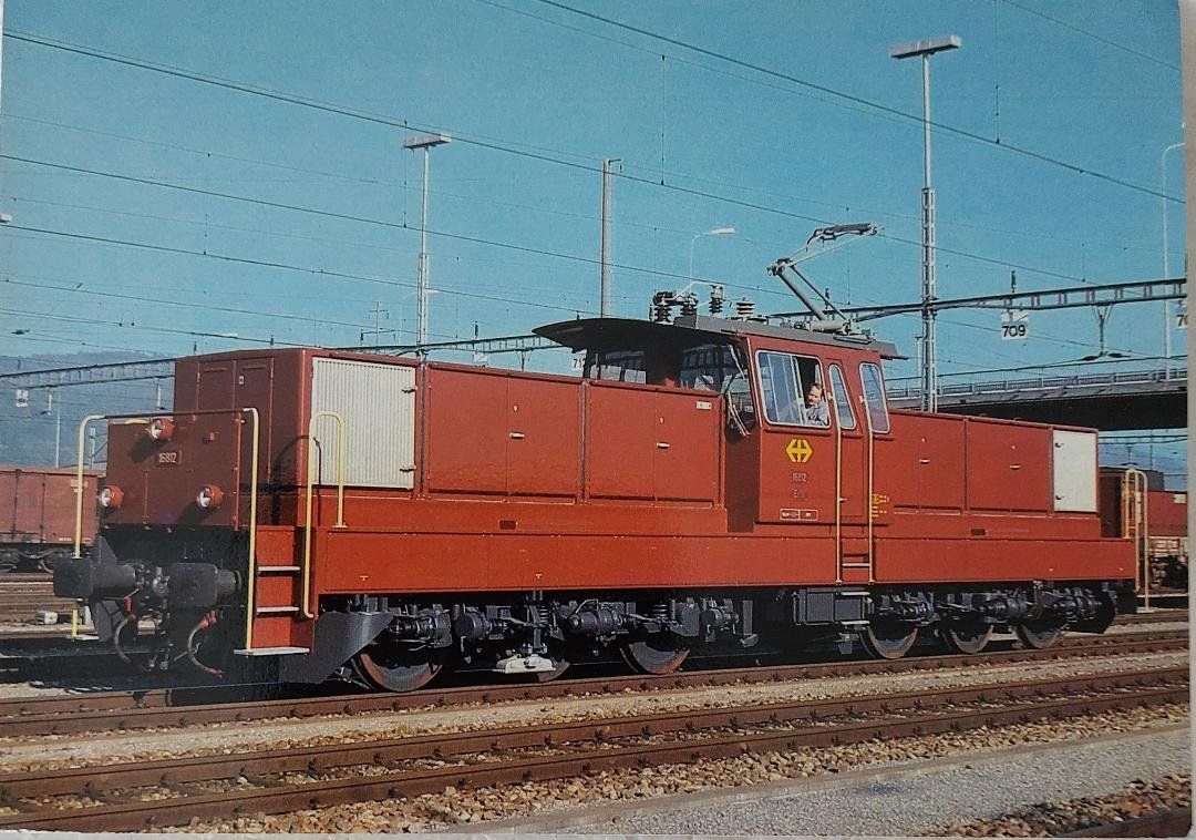 Cartoline postali: SBB-CFF-FFS - Ee 6/6 II, SLM/BBC 1979 – Usato da Delémont venduto da Domdom1