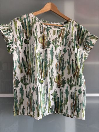 Hartford Kaktus Print Bluse Grösse 2 🌵☀️