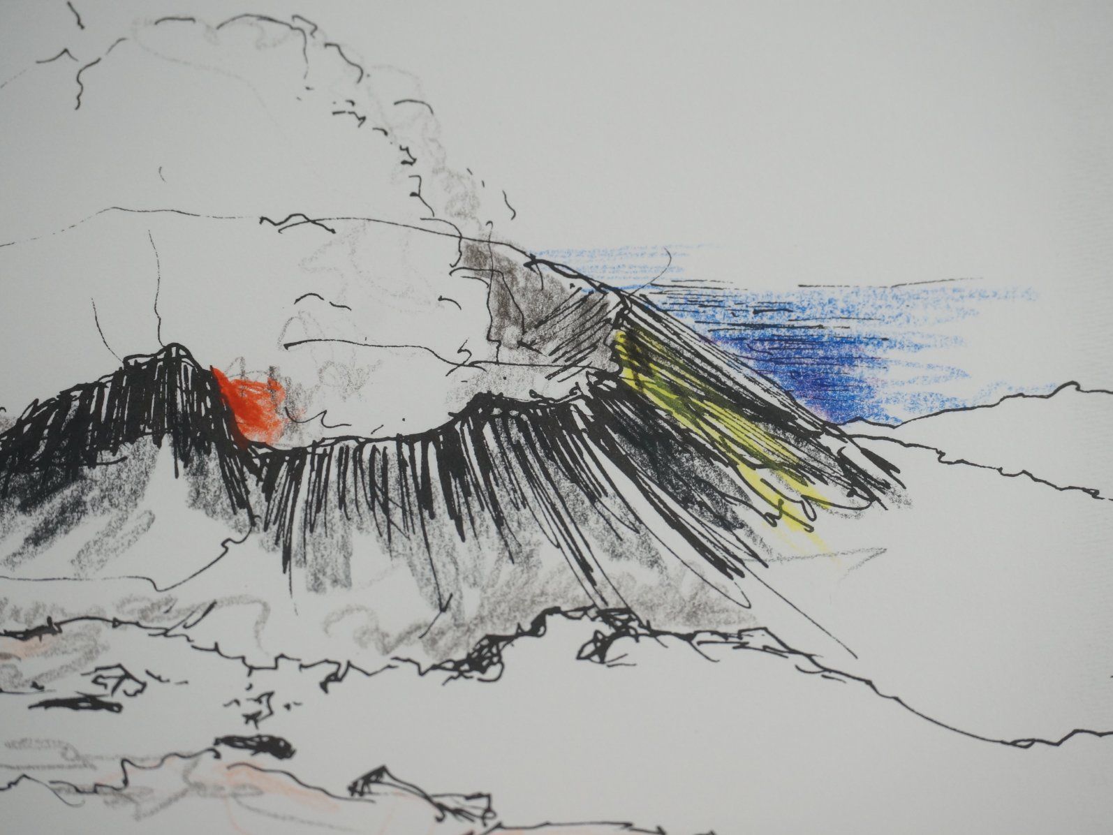 Dipinti: Vulkanlandschaft Kunstwerk – Usato da Rüti ZH venduto da Restwert_Rueti_ZH 2