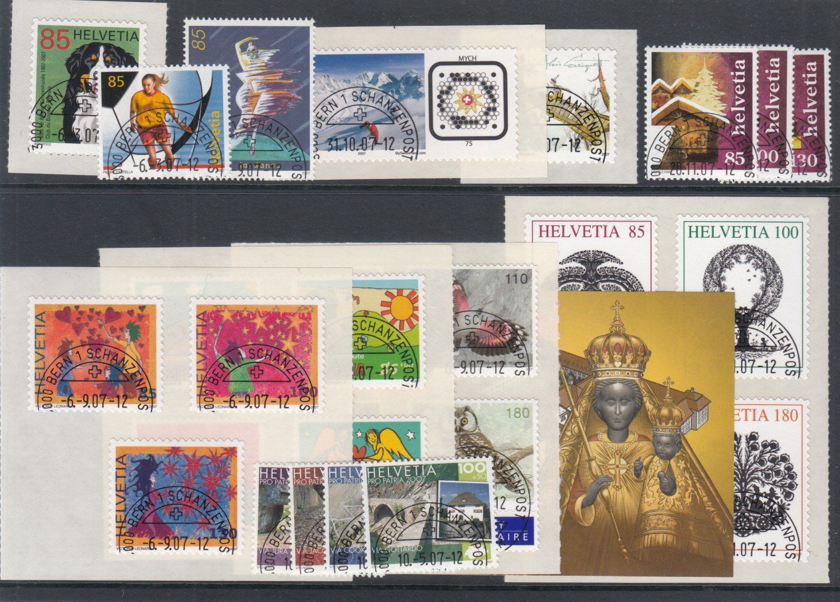 Tutti i francobolli: CH Ausgaben 2007 mit ET – Usato da Bürglen TG venduto da StampGraf 1