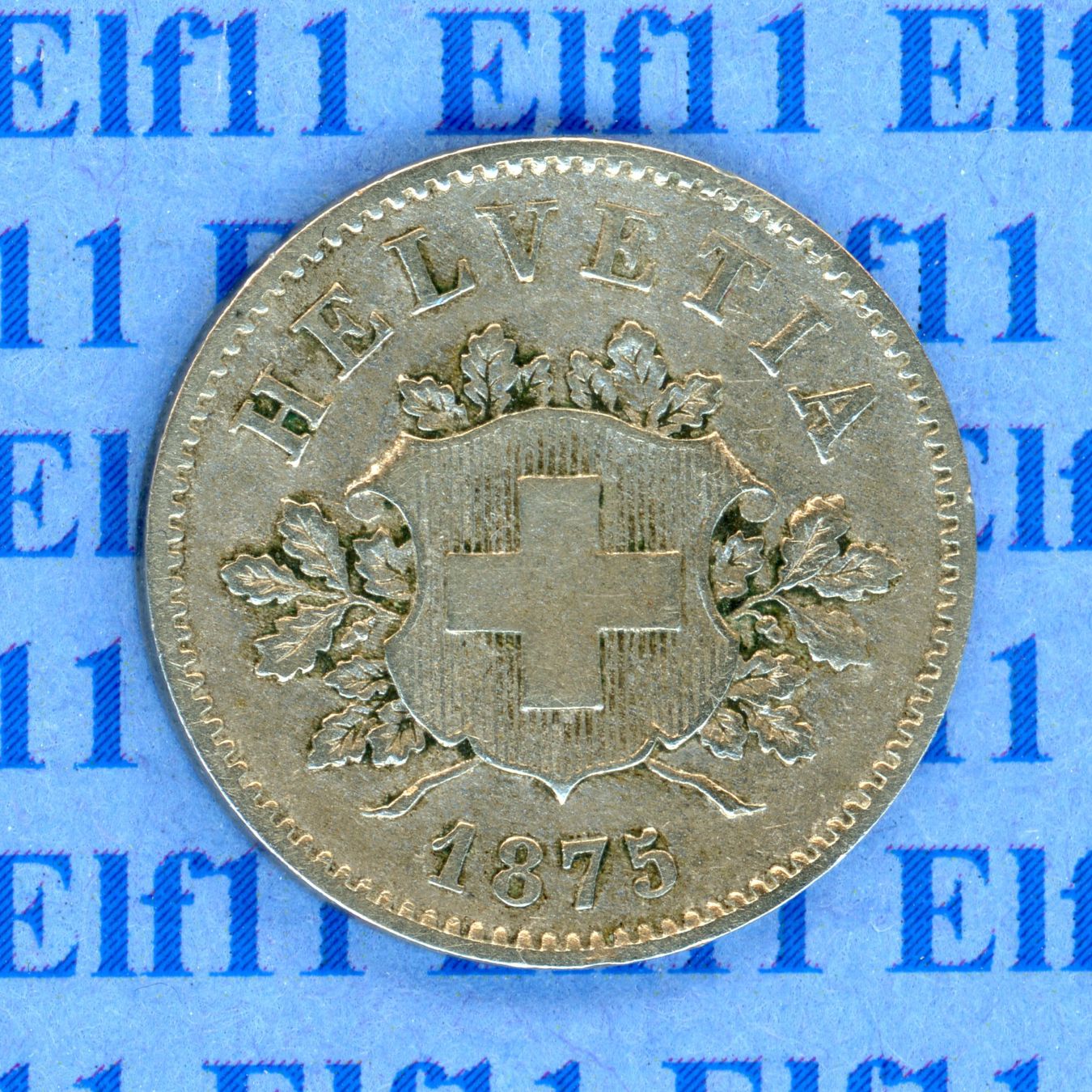 Tutti le monete: CHF___0.10 1875 -vz 10 Rappen – Usato da Widnau venduto da Elf11