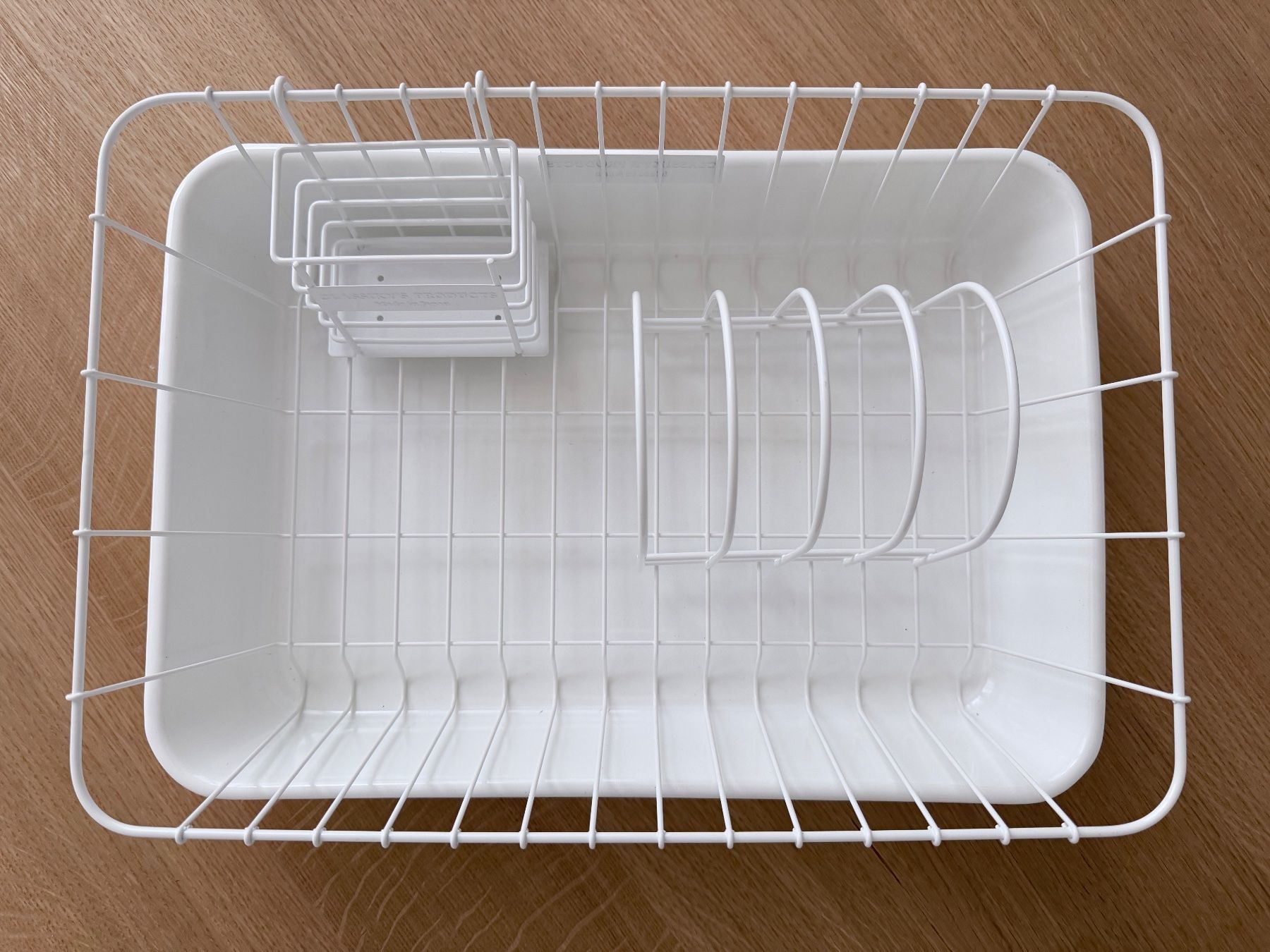 Cucine complete: White enamel DISH RACK - Made in Japan – Usato da Zürich venduto da derLaufderDinge 1