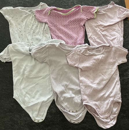 Baby Bodys Set kurzarm verschiedene Farben Grösse 86 bis 92