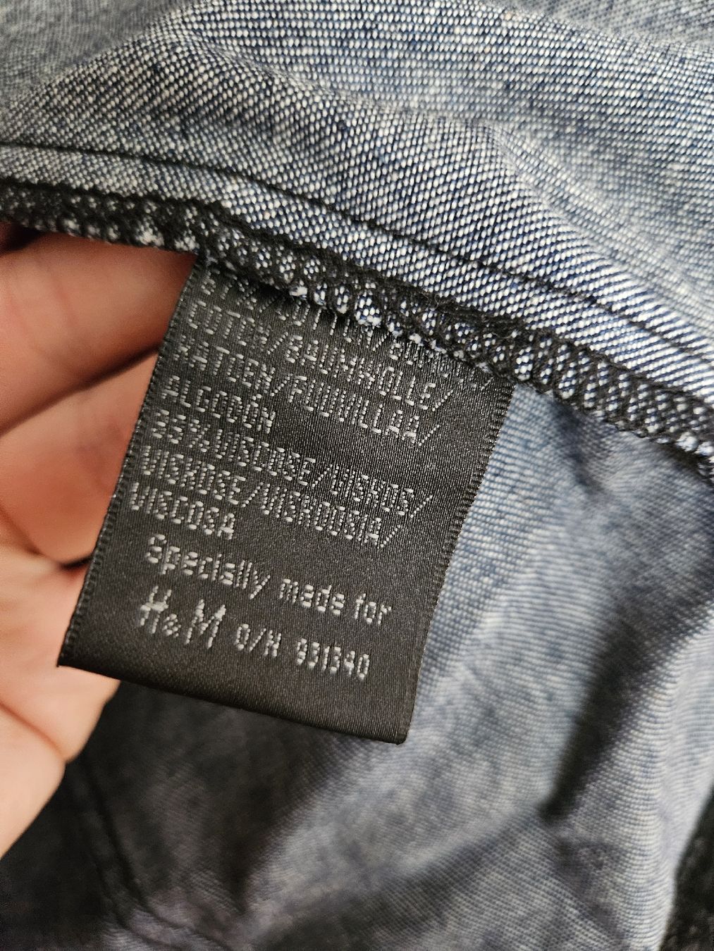H&M Giacche: 90er Jeansjacke mit Samt – Usato da Eschenbach SG venduto da MarThu 3