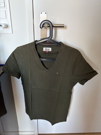 Tommy Hilfiger Denim T-Shirt, grün Gr. S - Top Zustand!