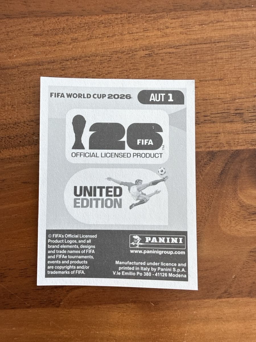 Panini Carte collezionabili: Panini FIFA WM 2026 Einzelsticker AUT 1 – Nuovo (secondo la descrizione) da Adligenswil venduto da alina__delia 1