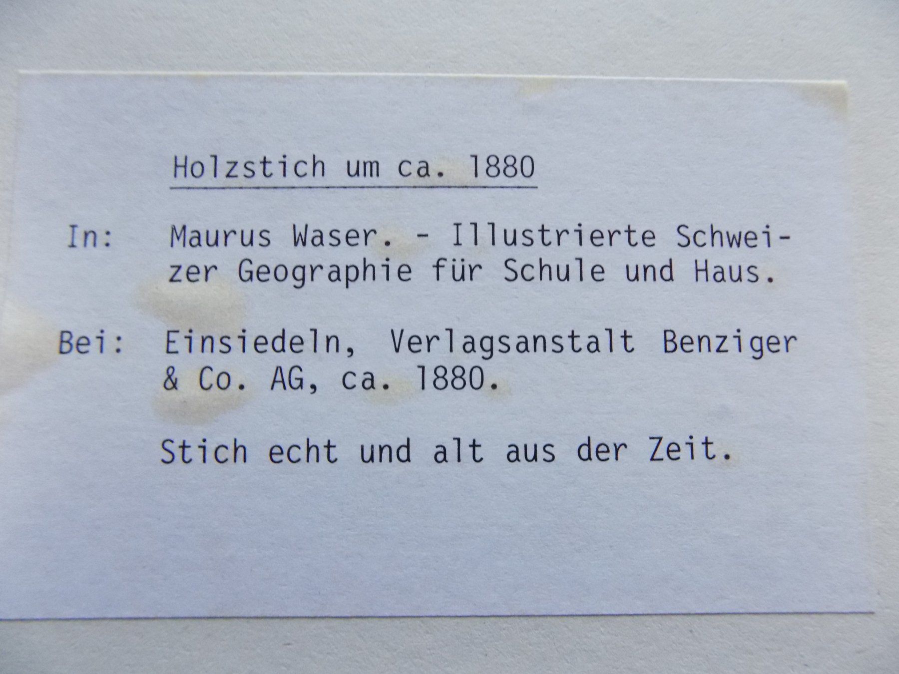 Incisioni: Olten – Usato da Risch venduto da Rischli15 7