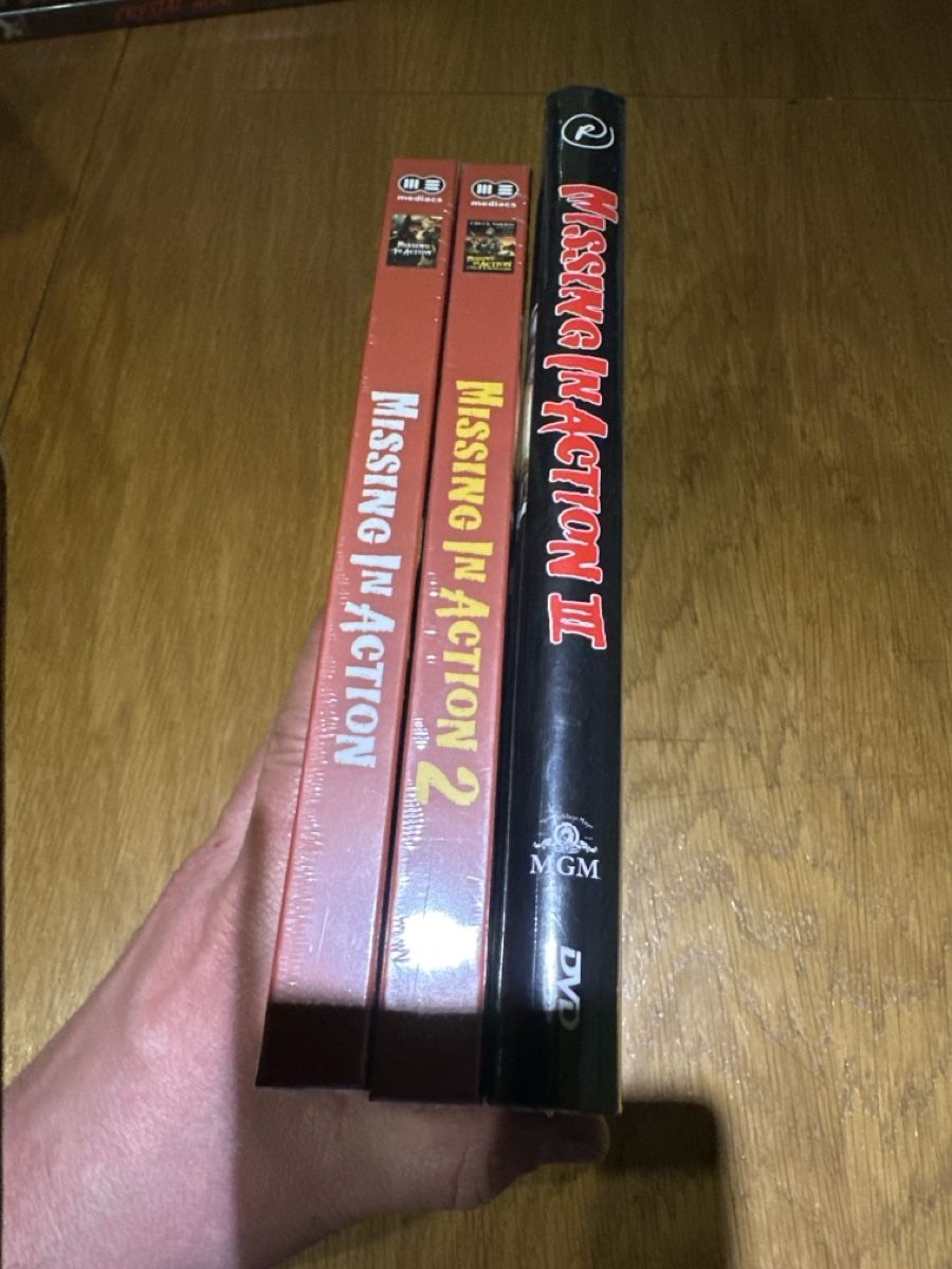 Tutti i DVDs: Missing in Action 1-3 Mediabook, hartboxen neu uncut – Nuovo e nell'imballaggio originale da Benken ZH venduto da Audi-erich 3