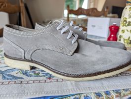 Men's Grey Suede Shoes - Size 43 Used