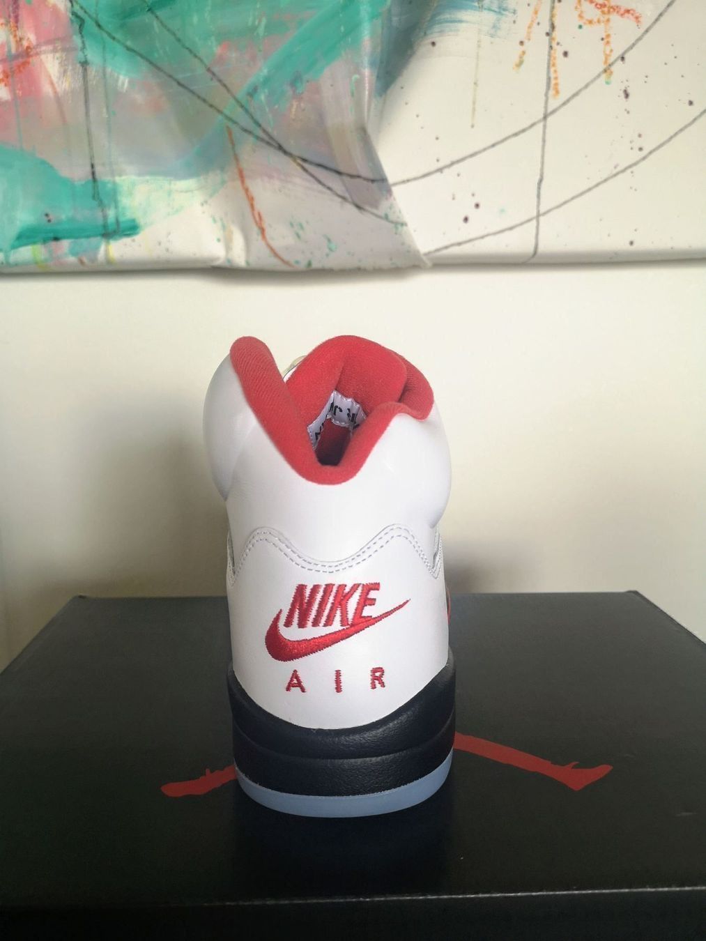 Jordan Scarpe da uomo: Air Jordan 5 Retro Fire Red 2020 Sneaker – Nuovo e nell'imballaggio originale da Magden venduto da CHSportscardsCol. 3