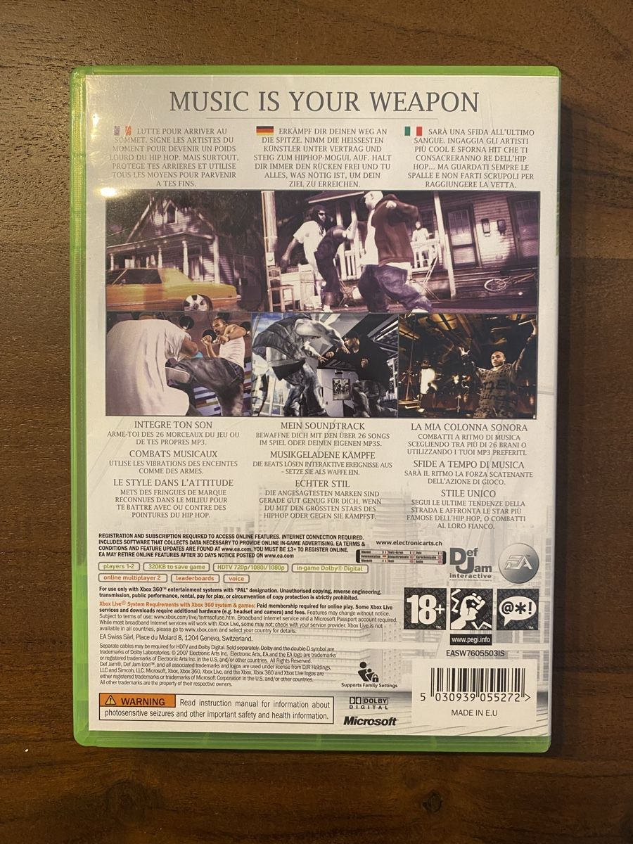 Microsoft Giochi: Def Jam Icon für Xbox 360 – Usato da Thunstetten venduto da Virus_33 2