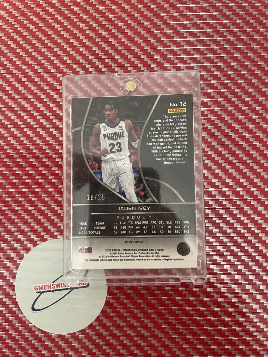 Nba Carte collezionabili: JADEN IVEY rookie /25 Chronicles Draft Picks – Nuovo (secondo la descrizione) da Wädenswil venduto da Gmenswisscard 1