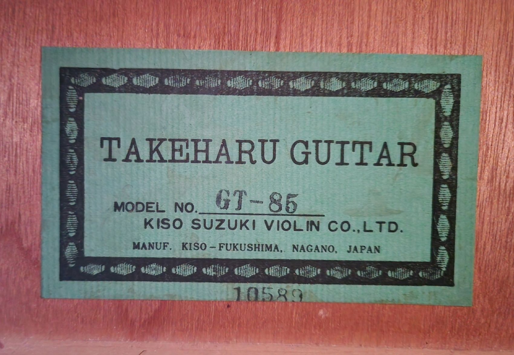 Strumenti musicali: Takeharu Guitar  Gt85 + case – Usato da Zug venduto da erge111 2