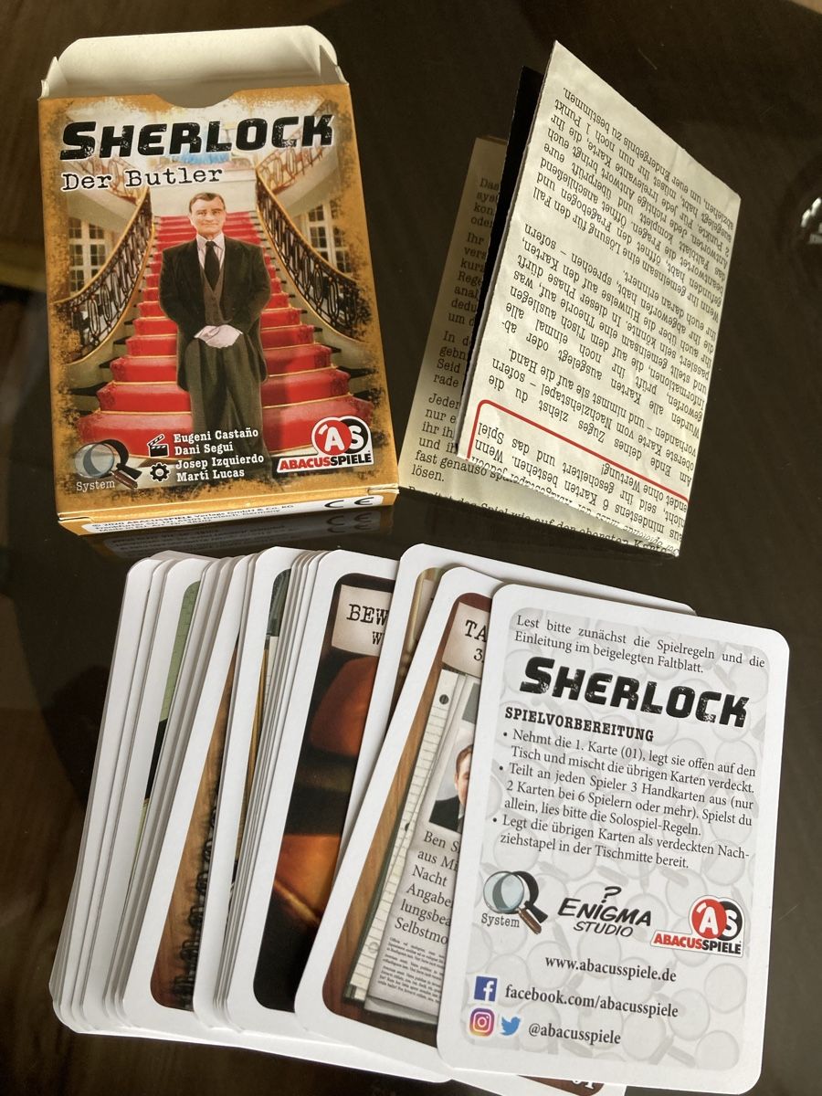 Spiele: Spiel Sherlock, Der Butler – Gebraucht aus Emmenbrücke von JJ_89