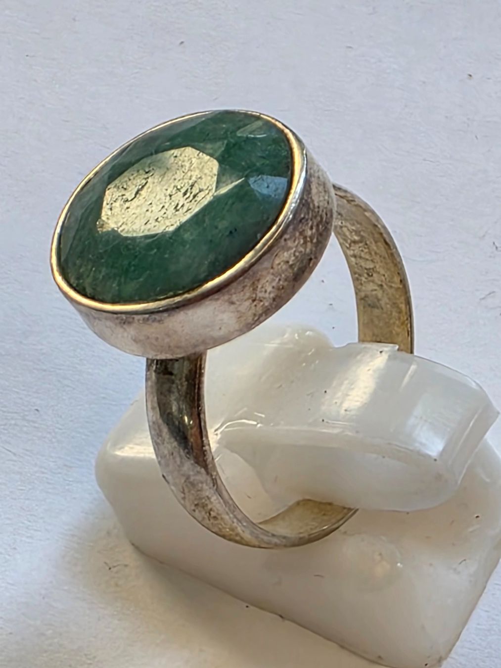 Ringe: Silberring mit blauem Stein Oval facettiert Grösse 60 – Neu (gemäss Beschreibung) aus Zürich von adriben 4