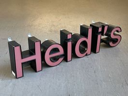 Shop Leuchtreklame 'Heidi’s'