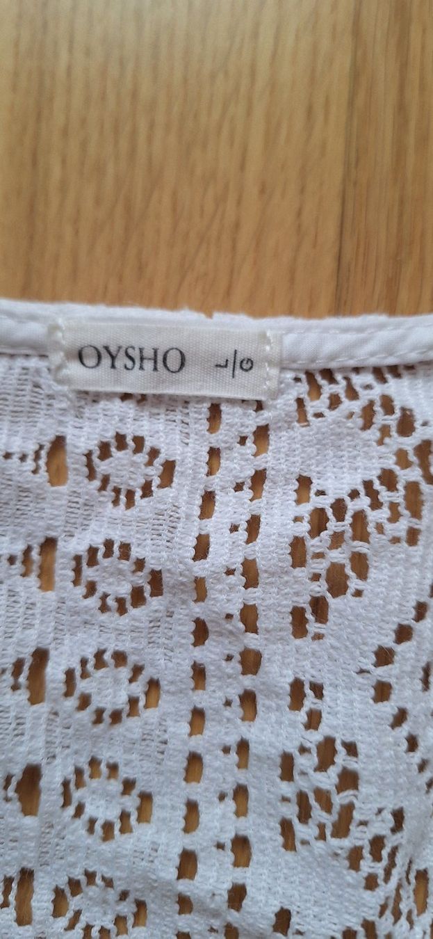 Oysho Top: Oysho, haut blanc en dentelle – Nuovo e nell'imballaggio originale da Lussery-Villars venduto da pousinete02 3