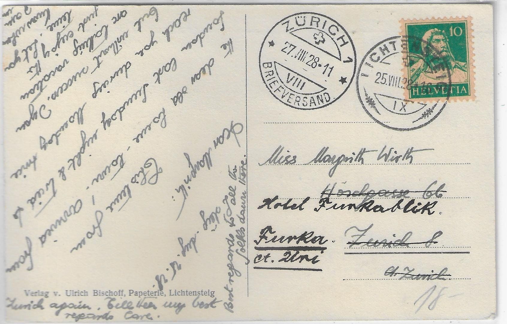 Cartoline postali: Lichtensteig - Inneres der Stadt – Usato da Ettingen venduto da Kartenplanet 1