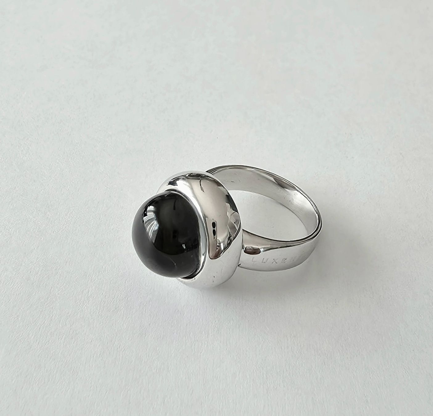 Ringe: Schlichtes Design Silberring 925 mit Bergkristall-Cabochon – Neu und originalverpackt aus Uetikon am See von Coralreef 6