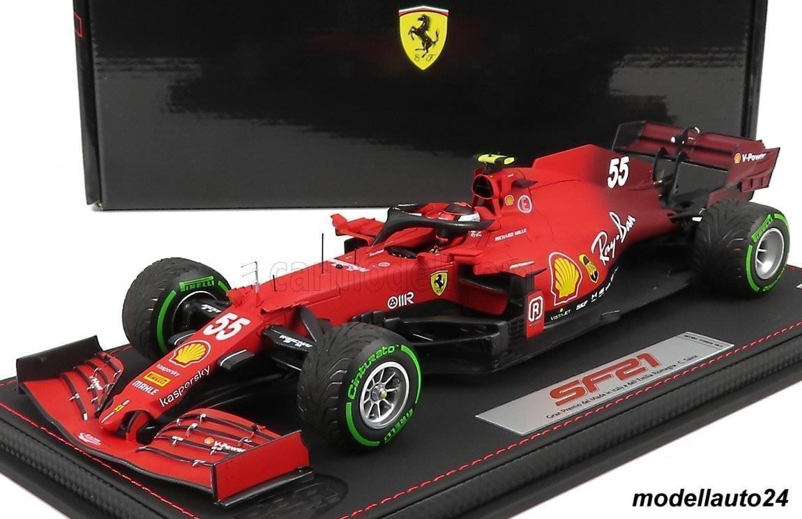 BBR Models Modellautos: Ferrari SF21 GP Italy Emilia Romagna 2021 / BBR 1:18 – Neu und originalverpackt aus Seuzach von Modellauto24