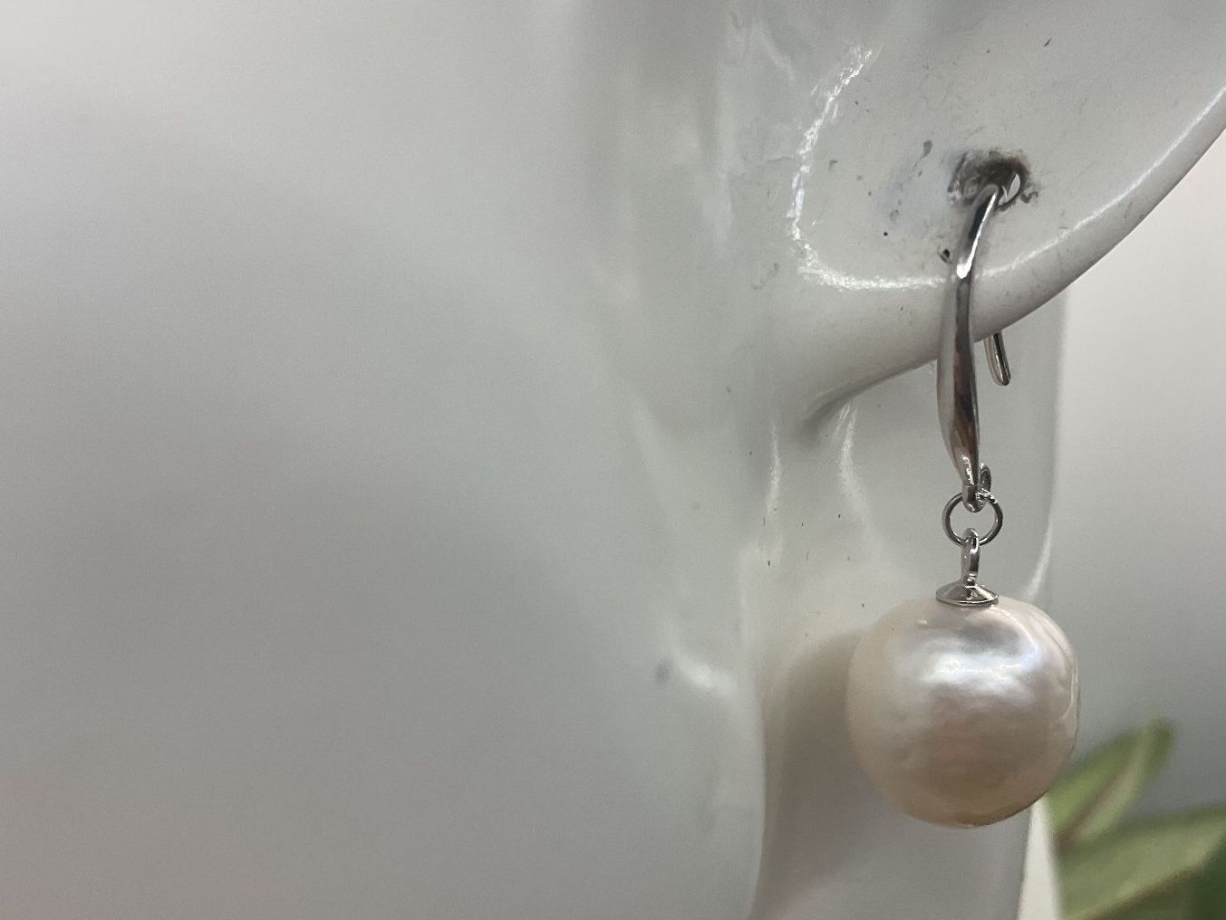 Ohrringe & -stecker: Ohrhänger Edisonperlen 11mm,Sterlingsilber Haken – Neu (gemäss Beschreibung) aus Luzern von S.Kern01