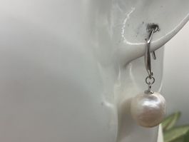 Ohrhänger Edisonperlen 11mm,Sterlingsilber Haken