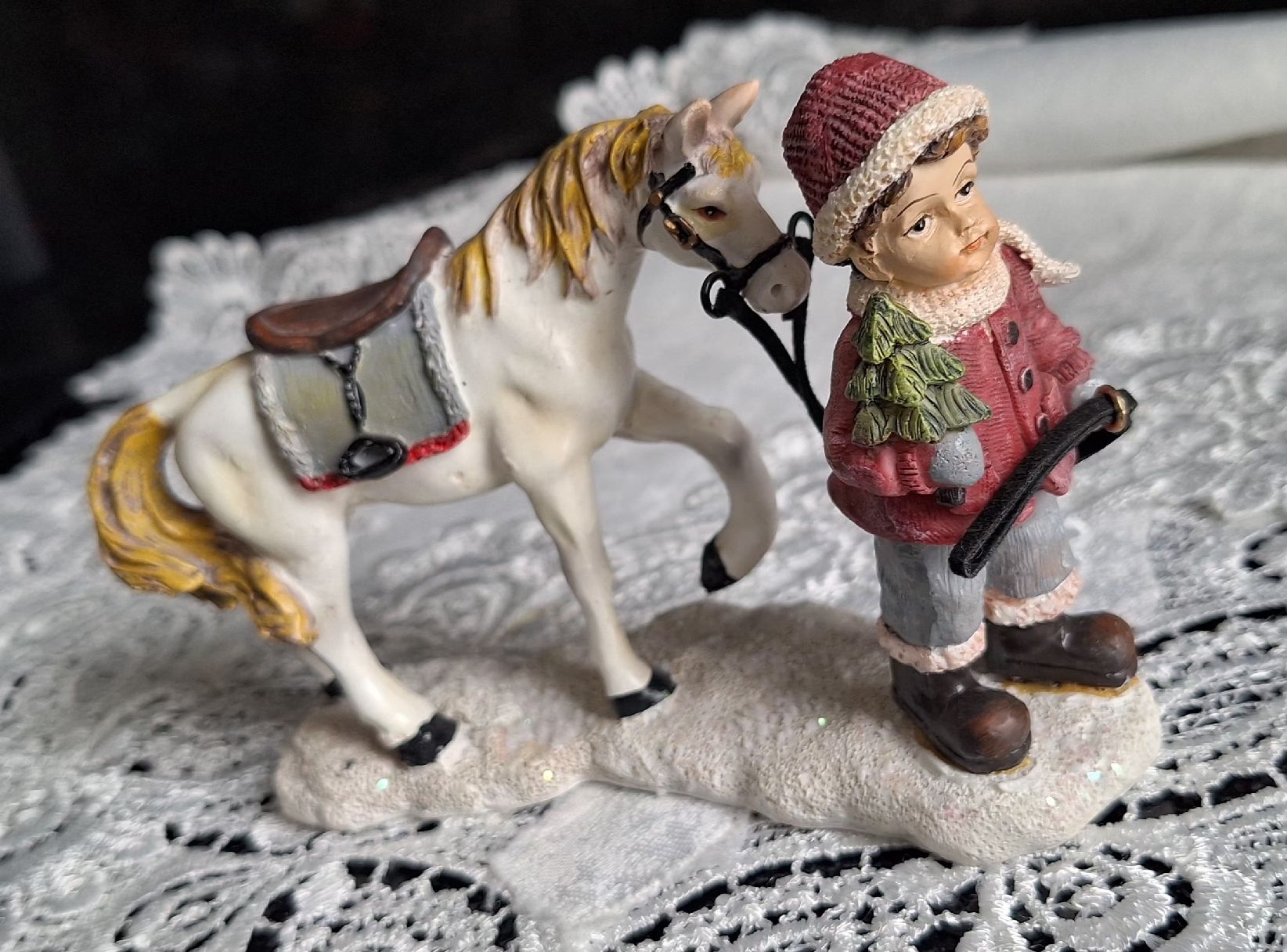 Figuren: Deko Pferd mit Knabe – Neu (gemäss Beschreibung) aus Mönchaltorf von Joka013 1