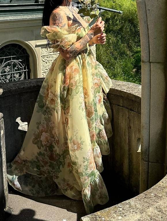 Vestiti: Damenkleid mit Rosen, Vintage, elegant – Nuovo e nell'imballaggio originale da Luzern venduto da Brokiland 4