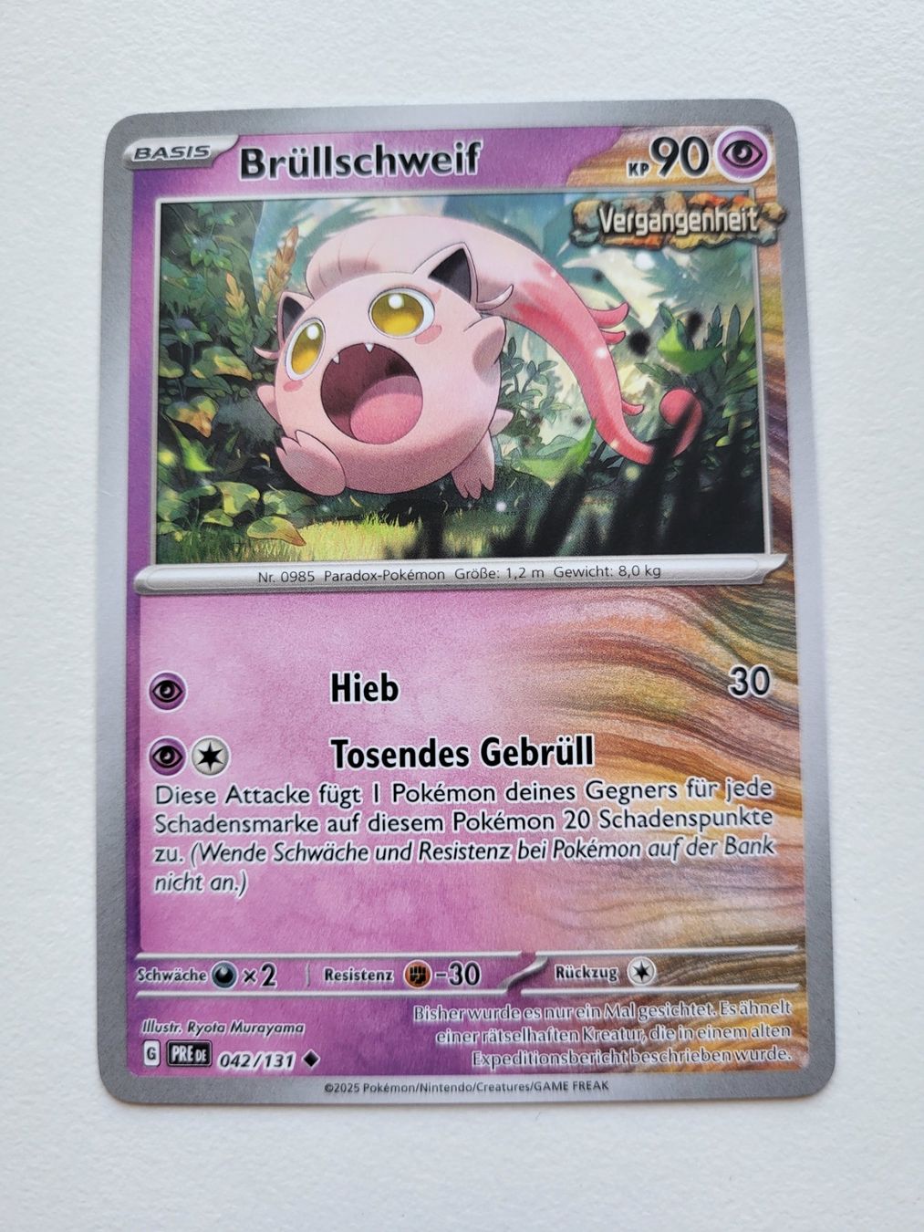 Pokémon Carte collezionabili: Brüllschweif / Scream Tail (Prismatic Evolutions 042/131) – Usato da Erlenbach ZH venduto da ram_mjn5