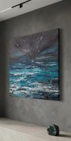 Gemälde Meer Gewitter handmade 80×80