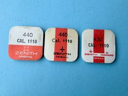 ZENITH - Cal. 1110 Original parts (430, 440, 440) - (3X)