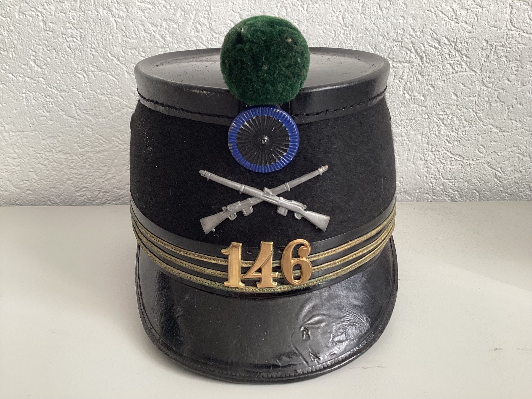 Schweizer Armee Uniformi: Shako officier 1898 – Usato da Vouvry venduto da marius09