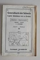 Generalkarte der Schweiz 1:250'000, Blatt IV 1929