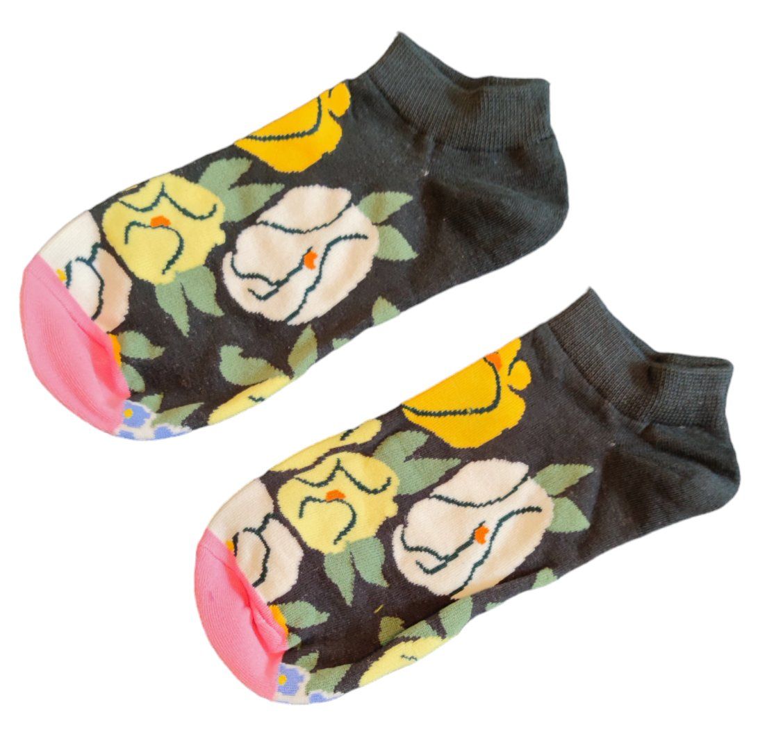 Calze: Sneaker-Socken Blumen / Flowers – Nuovo e nell'imballaggio originale da Zürich venduto da amysmith 1