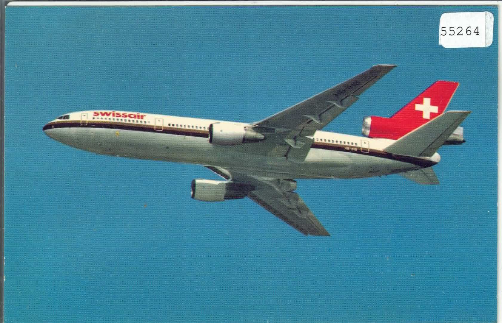 Cartoline postali: Swissair - McDonnel-Douglas DC-10-30 – Usato da Ettingen venduto da Kartenplanet