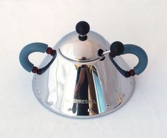 Alessi Italy Zuckerdose Nespresso mit Löffel M.Graves