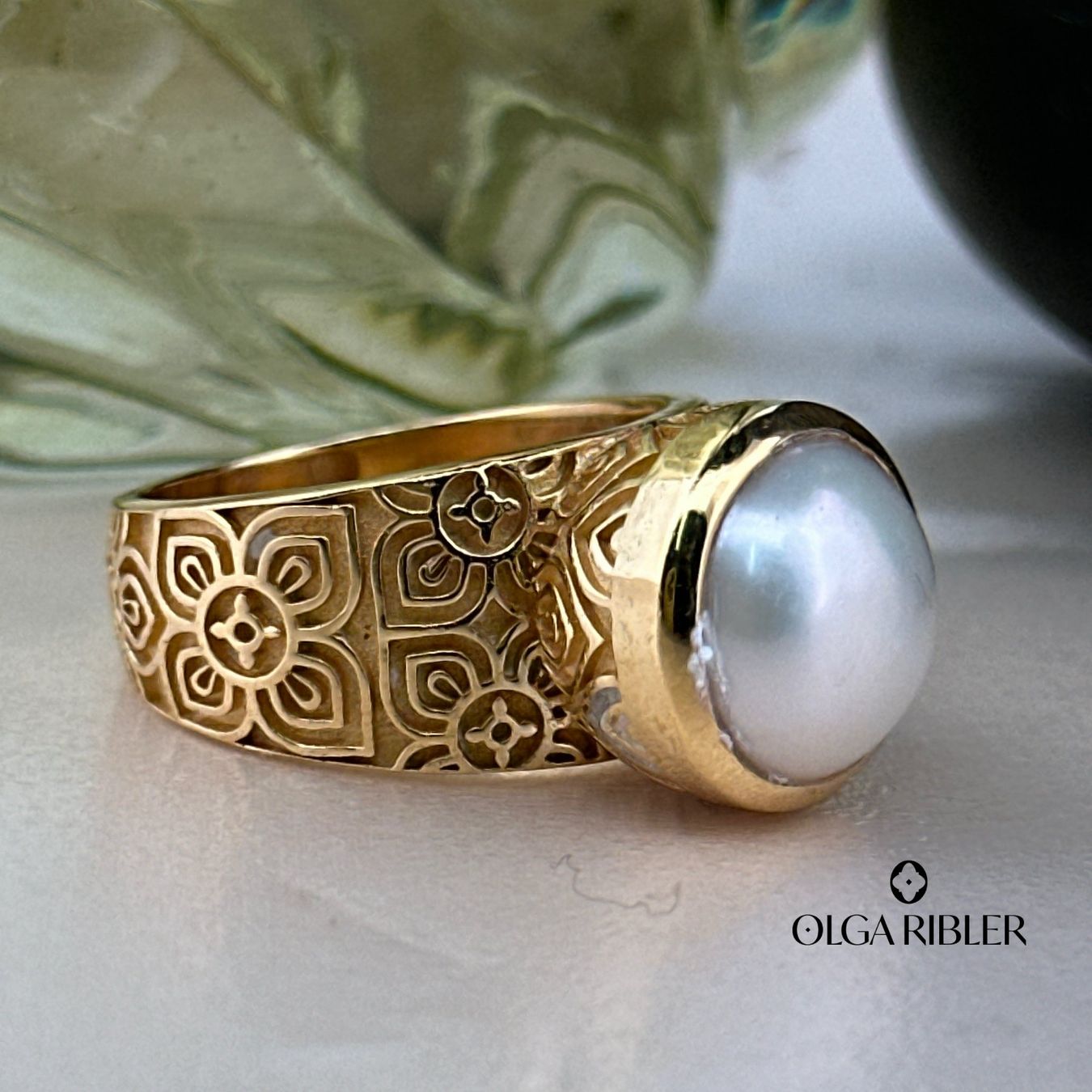 Olga Ribler Anelli: Statement-Ring mit Perle Ringgrösse 57 – Nuovo (secondo la descrizione) da Luzern venduto da Schmuckoutlet 6