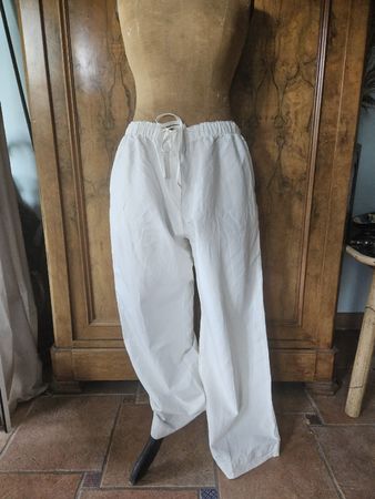 pantalon été 2026 lin blanc XL