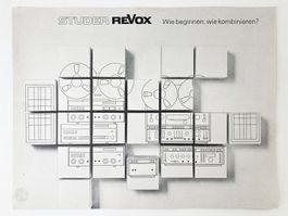 STUDER REVOX Broschüre Werbung Prospekt - Wie kombinieren?