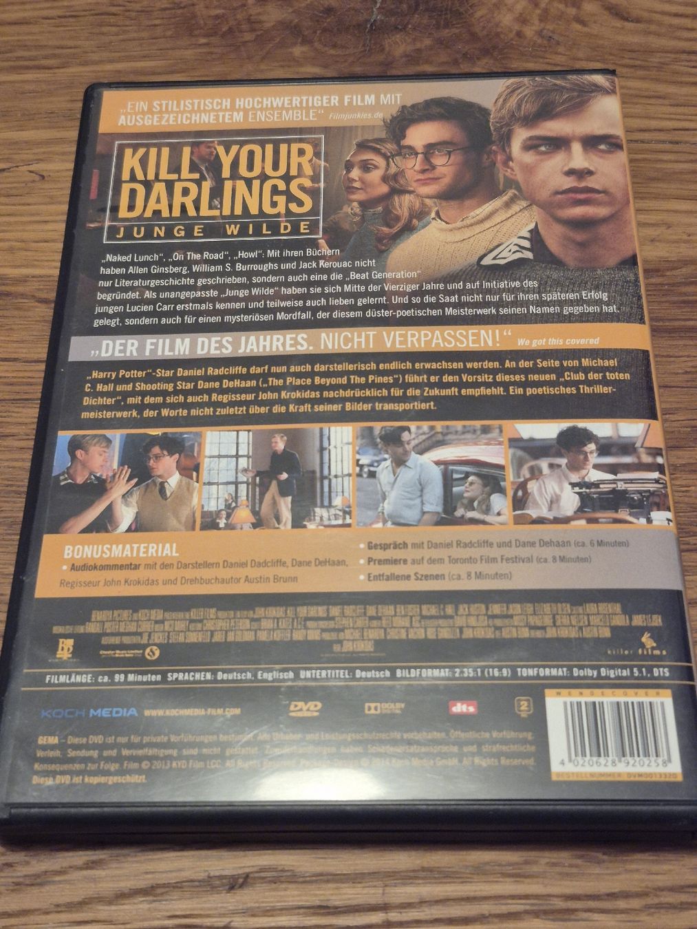 Tutti i DVDs: Kill Your Darlings - Junge Wilde - Daniel Radcliffe (DVD) – Usato da Oberembrach venduto da giu_7ksd 1