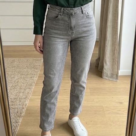 Damen momjeans grau, neuwertiger Zustand