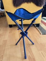 Klapphocker faltbar blau mit Tragetasche guter Zustand